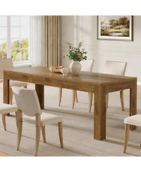 Tribesigns Dining Table for 6-8, 78.7-Inch Long Rectangle Kitchen Table, Modern Simple Kitchen Dining Room Furniture