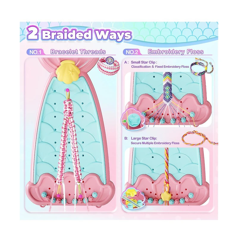 Bruce & Shark Bracelet Making Kit – Diy Craft Set for Kids, Creative Birthday Gift