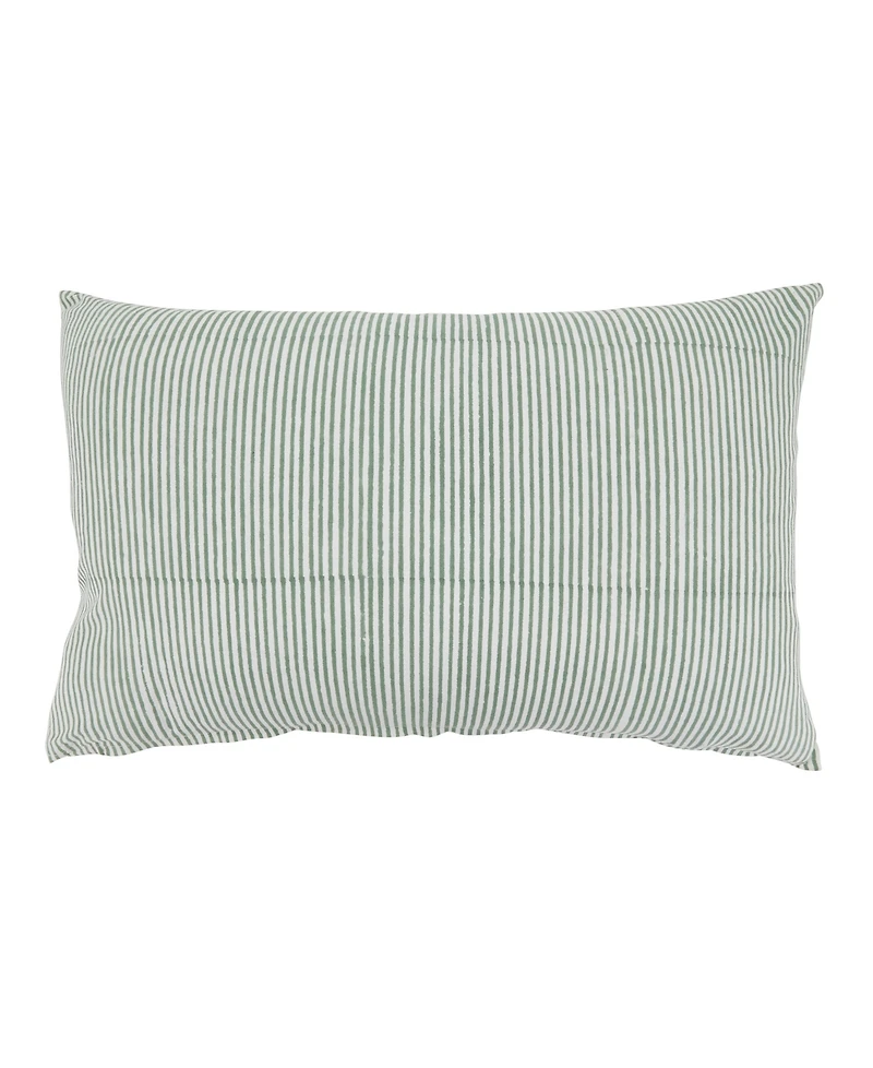 Saro Lifestyle Classic Stripe Decorative Pillow, 14" x 22"