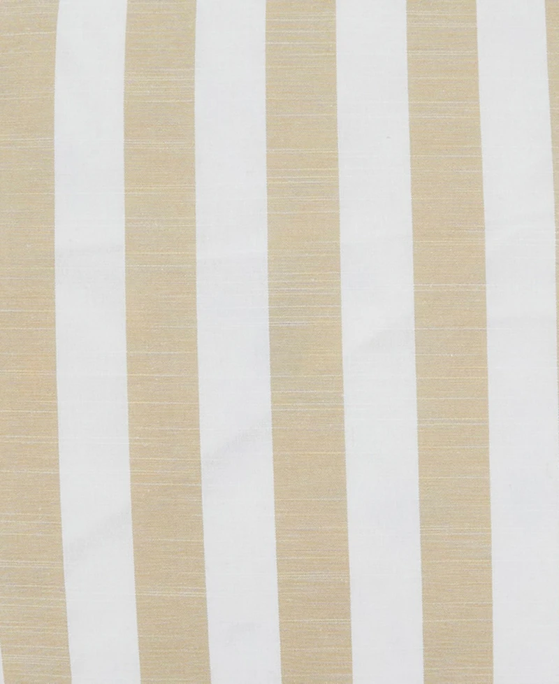 Saro Lifestyle Striped Ruffle Edge Decorative Pillow