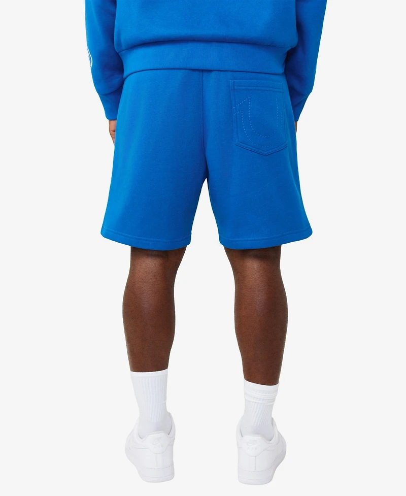 True Religion Men's Regular-Fit Logo Patch Sweat Shorts
