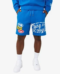 True Religion Men's Regular-Fit Logo Patch Sweat Shorts