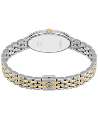 Tory Burch Women's The Oval Elongated Quartz Two-Hand Two-Tone Stainless Steel Watch, 22mm