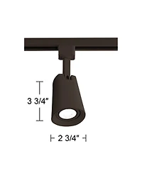 Pro Track 50W Equivalent 7W Dimmable Bronze Led Cone Track Head