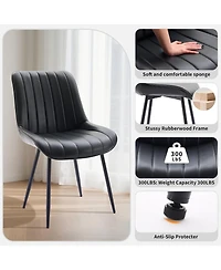 gaomon Set of 2 Upholstered Dining Chairs