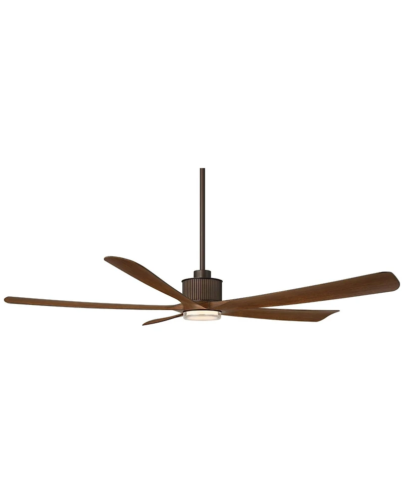 Casa Vieja 60" Hex and Koa Led Ceiling Fan with Remote