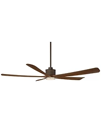 Casa Vieja 60" Hex and Koa Led Ceiling Fan with Remote