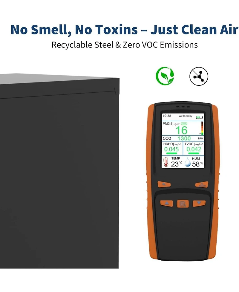 gaomon Metal Storage Cabinet, Rolling Tool Cabinet with Drawer 2 Adjustable Shelves and Locks & 4 Wheels, Heavy Duty