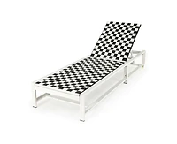 Sugift Patio Adjustable Reclining Lounge Chair for Garden and Deck