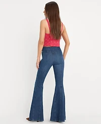 Good American Women's High-Rise Flared-Leg Jeans