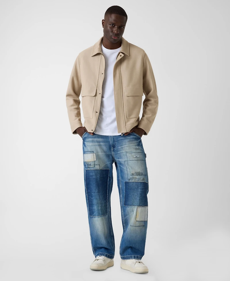 Guess Men's Relaxed-Fit Wide Leg Jeans