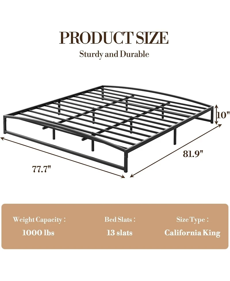 gaomon Bed Frame with 4 Storage Drawers and Adjustable Headboard Linen Upholstered Platform Beds Diamond Stitched Button Tufted