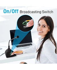 Pyle Vhf Professional Conference Microphone System with 8 Tabletop Gooseneck Mics (PDWM8300)