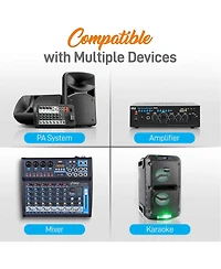 Pyle Uhf Wireless Microphone System with Bluetooth