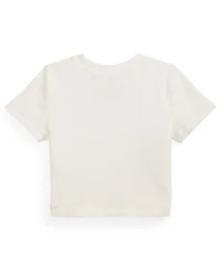 Polo Ralph Lauren Girls' 2T-6X Ribbed Crewneck Boxy T-Shirt