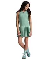 Polo Ralph Lauren Girls' 7-16 Mini-Cable Collar Dress