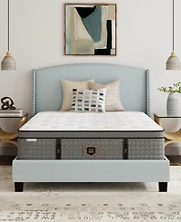 Paramount Hd Warren 15" Plush Pillow Top Mattress Set