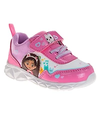 Gabby's Dollhouse Big Girls Light Up Fashion Sneakers.