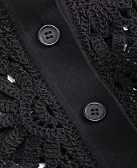 I.n.c. International Concepts Women's Cotton Crochet Blouse, Macy's Exclusive
