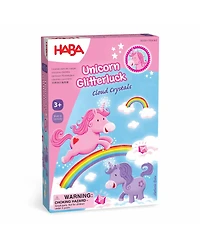 Haba Unicorn Glitterluck Cloud Crystals - A Sparkling Dice Games Competition, Children's Games and Unicorn Gifts for Ages 3+