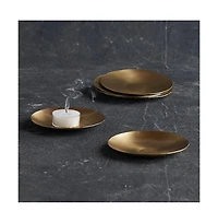 The Collective Home, Artisan Brass Plates Extra Small - Set of 6