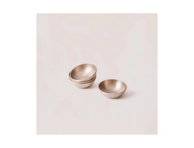Fleck Fleck, Bronze Kansa Dip Bowl, 1.5" - Set of 4