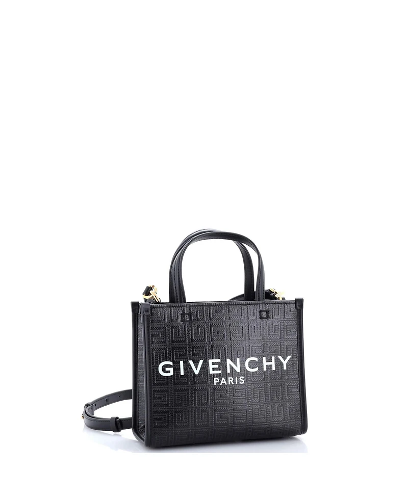 Pre-Owned Givenchy Mini G-Tote 4G Embossed Coated Canvas