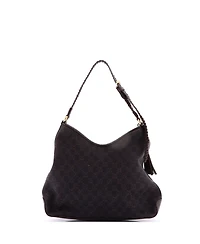 Pre-Owned Gucci Medium Marrakech Hobo Gg Canvas