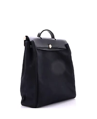 Pre-Owned HERMES Gm Herbag Toile and Leather