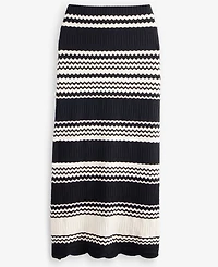 I.n.c. International Concepts Women's Stripe Crochet Midi Skirt, Macy's Exclusive