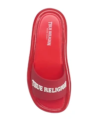True Religion Women's Logo Strap Jelly Slide
