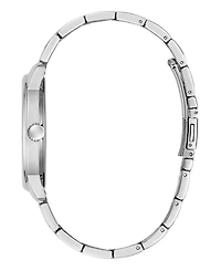 Guess Men's Silver-Tone Analog Watch, 40mm