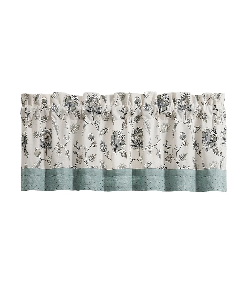 J Queen New York Blossom View Window Straight Valance, 21.25" x 88"