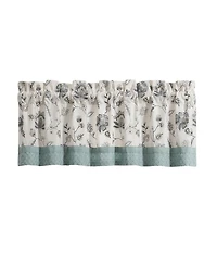 J Queen New York Blossom View Window Straight Valance, 21.25" x 88"