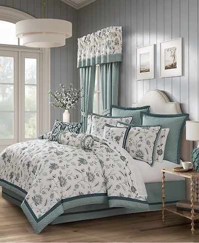 J Queen New York Blossom View Embroidered 4-Pc. Comforter Set