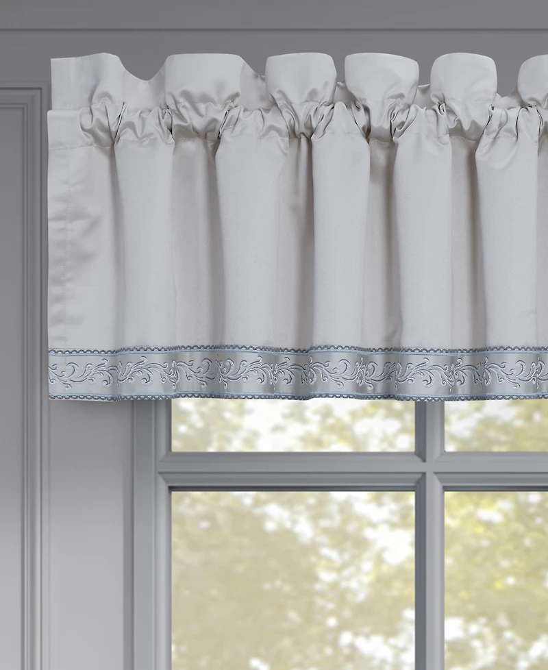 J Queen New York Boulevard Window Straight Valance, 18" x 88"