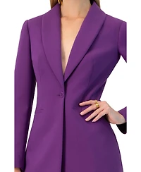 Ivonne Women's Shwal Collar Single-Breasted Blazer