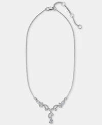 Givenchy Cubic Zirconia Lariat Necklace, 16" + 3" extender