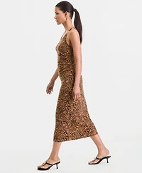 I.n.c. International Concepts Women's Hardware-Strap Knit Midi Dress, Macy's Exclusive