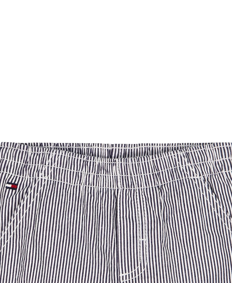 Tommy Hilfiger Baby Boys' Striped Trim Pique Polo Shirt & Corded Shorts, 2-Piece Set