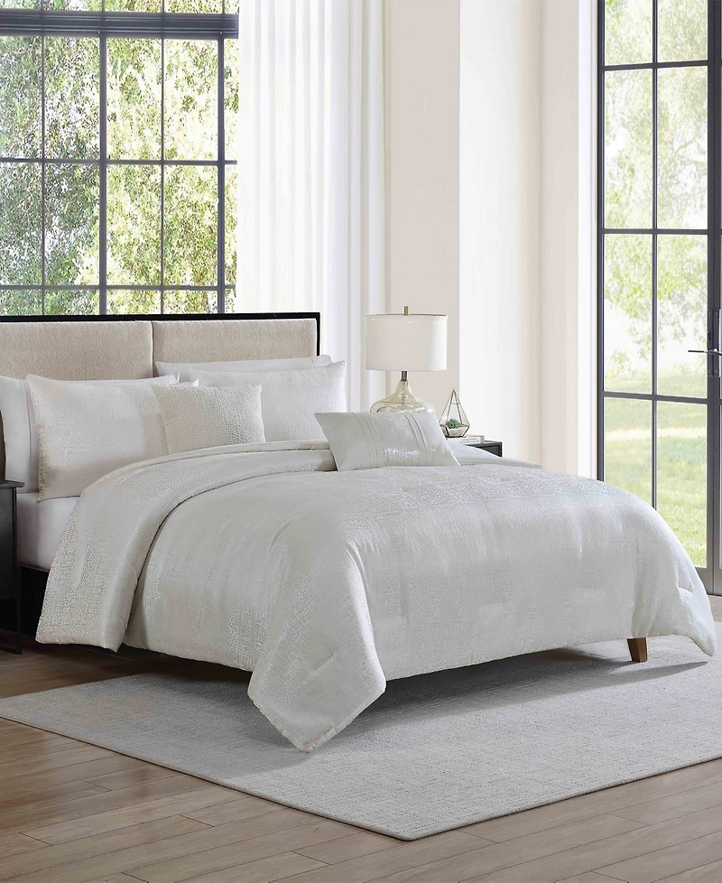Vcny Home Sterling Abstract Jacquard 5-Pc. Comforter Set
