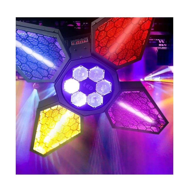 Artudatech 4 Arms Bee Eye Zoom Stage Light, 250W Rgbw Beam with DMX512