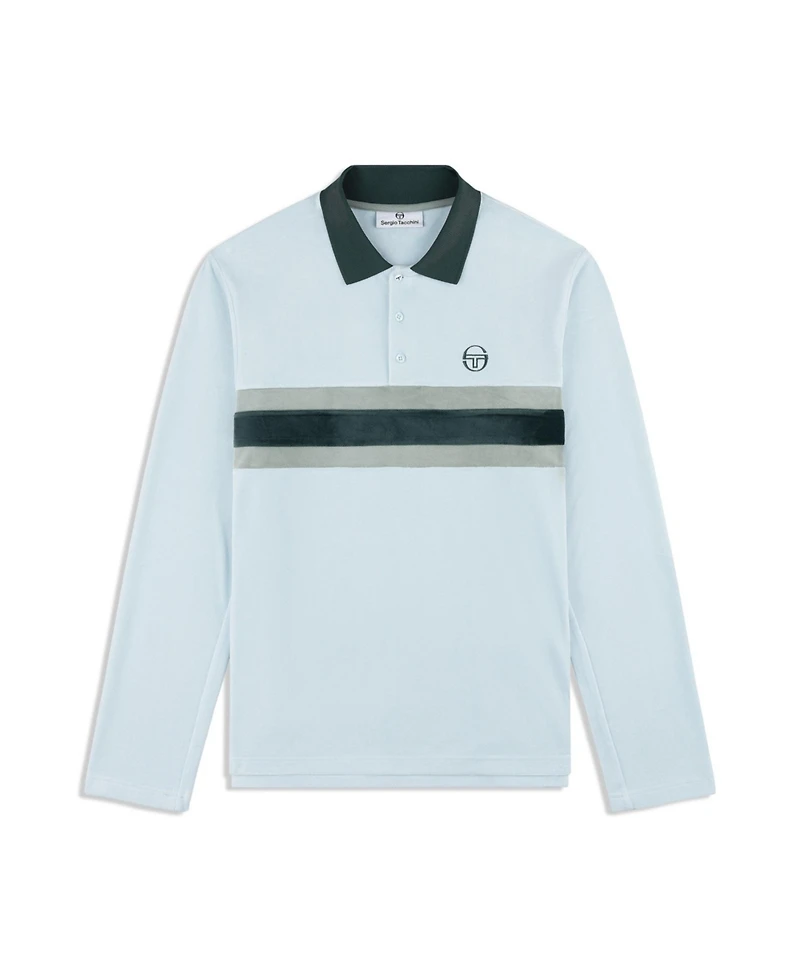 Sergio Tacchini Men's Banda Velour Polo Shirt