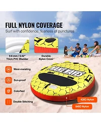 Mecale Inch Round Rider Towable Boat Tube with Nylon Cover