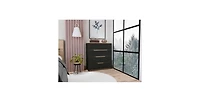 Flynama Four Drawer Dresser Modern Superior Top 35.03 inch Wide 13.77 inch Deep Storage Organizer for Bedroom