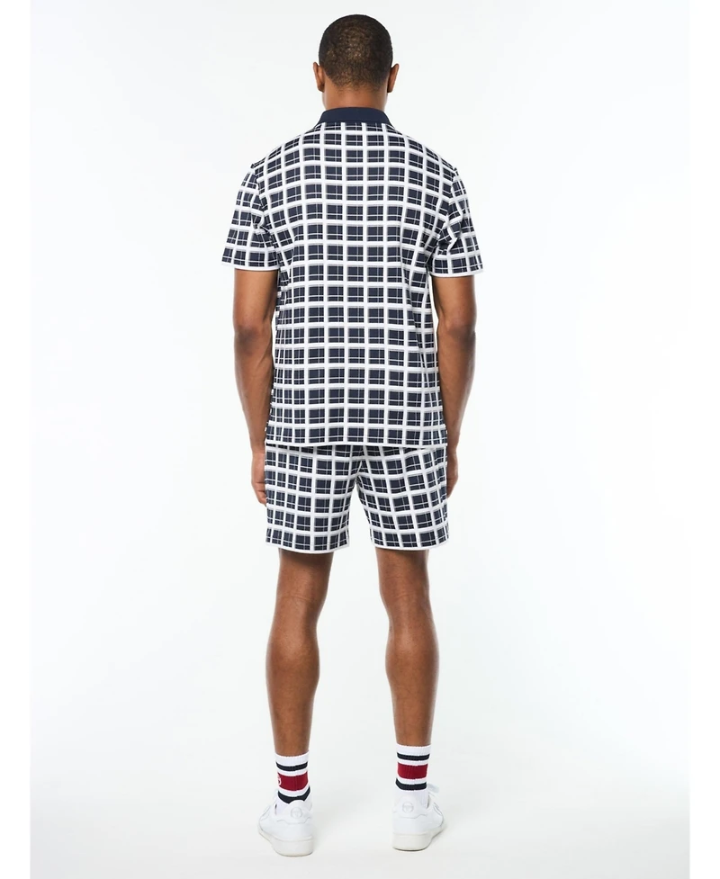 Sergio Tacchini Men's Damarindo Check Polo Shirts