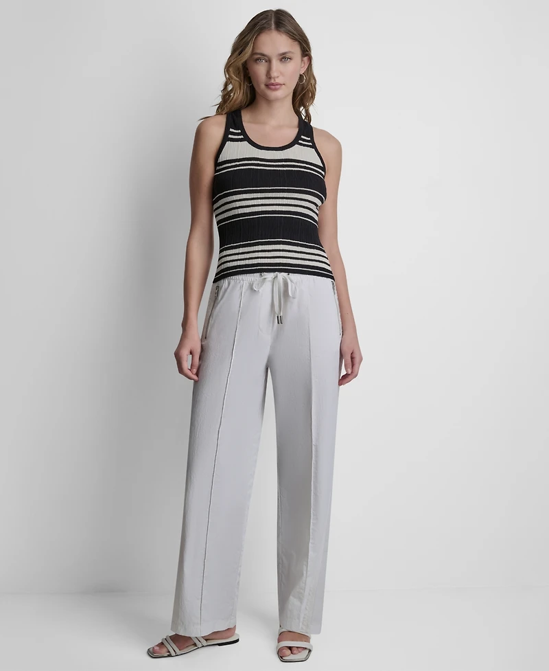 Dkny Women's Striped Sweater Tank Top