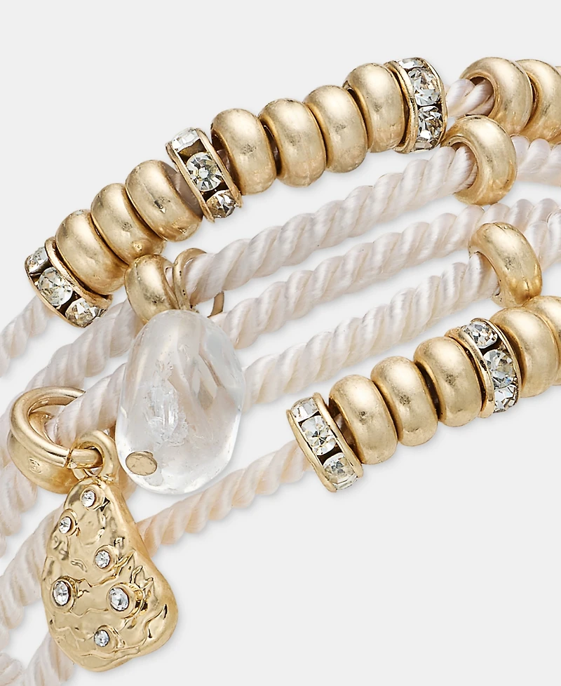 lonna & lilly Beaded Multi-Row Flex Bracelet