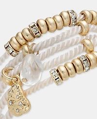 lonna & lilly Beaded Multi-Row Flex Bracelet