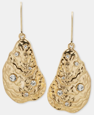lonna & lilly Pave Oyster Shell Drop Earrings